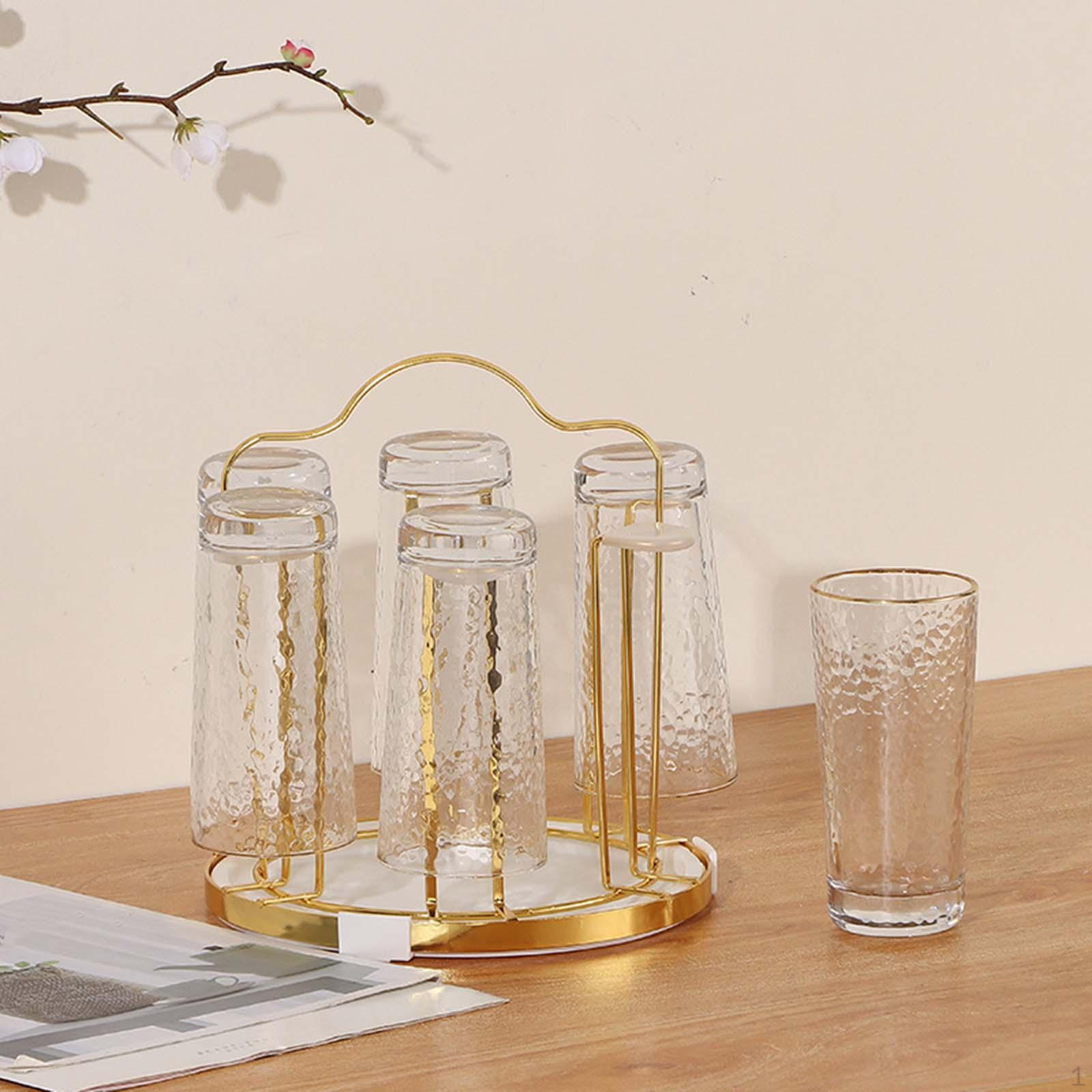 

Стеллаж для сушки чашек, органайзер для слива кружек, держатель для слива, экономия места с подносом, чайные чашки белый