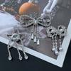 Rhinestone Bow Brooch Pin Tassel Clip Fashion High-End Shoe Bag Accessories Gifts For Women Girls