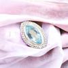 925 Solid Silver Sky Blue Topaz Gemstone Jewelry Handmade Stylish Ring For Her RR-26-7