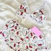 Søtt Hello Kitty Tanktopp og Shorts Pyjamasett for Damer - Sommer Loungewear Nattøy for Avslappet Hjemmebruk