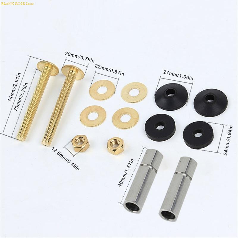 K1AE Sturdy Carbon Steel Toilet Bolts Set for Leakproof and Long Time Use