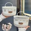 1PCS Small Hanging Basket Storage Basket Bathroom Bathroom Face Towel Storage Basket Kitchen Dormitory Bedside Wall-mounted Hanging Basket