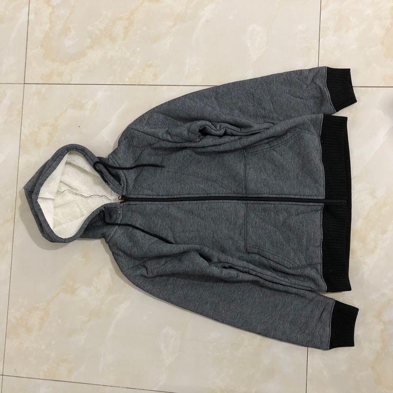

Daily Order Fleece Cardigan Outwear Winter New Men s and Women s Hooded Long-Sleeve Zipper Cashmere Thickened Sweatshirt 30195 Dark Gray C-2-26-1 L