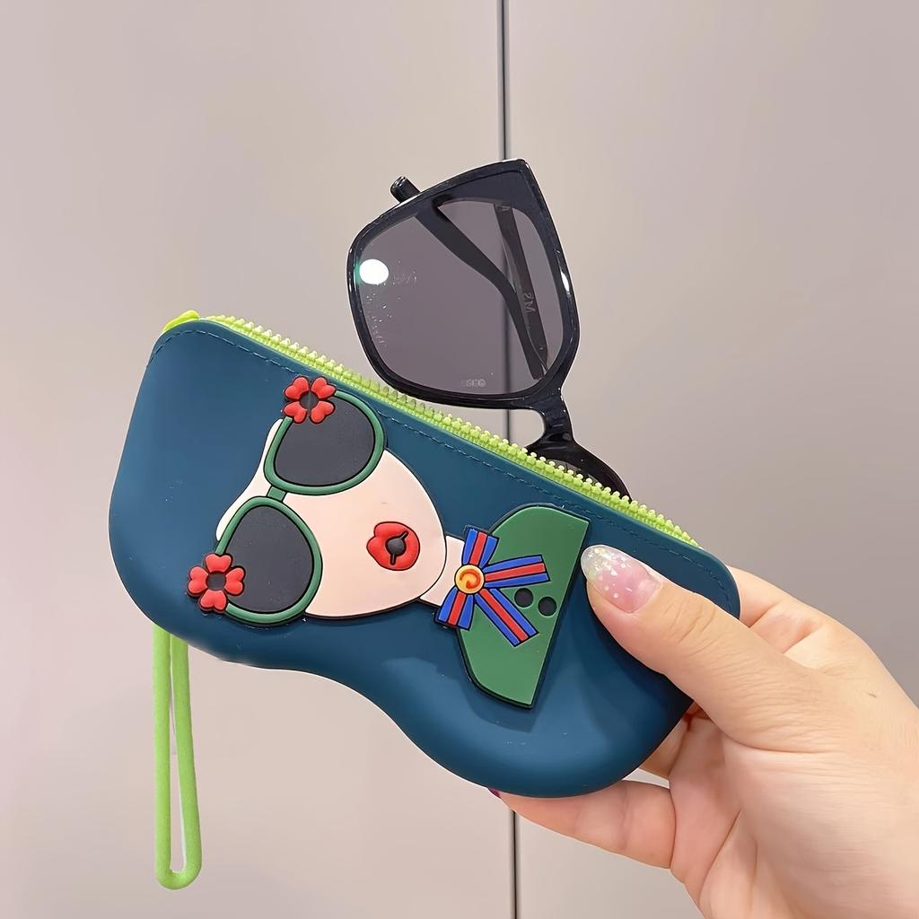 Silicone Glasses Bag Small Items Bags Waterproof Eyeglasses Box Cosmetic Coin Bag Dustproof Multifunctional Storage Bags