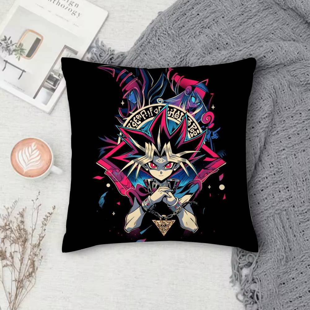 Yu-Gi-Oh Double-Sided Printed Square Decorative Cushion Cover For Sofa Living Room Home Decor