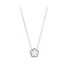 Lucky Five Flowers Clover Double Sided Pendant Necklaces For Women Girls Stainless Steel Simple Fashion Jewelry Accessories