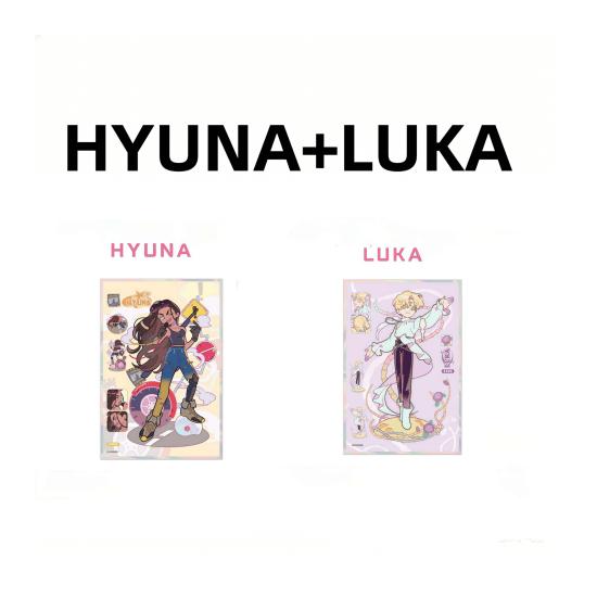 Alien Stage New Year s Eve Season SP Acrylic Color Paper(цп) HYUNA+LUKA