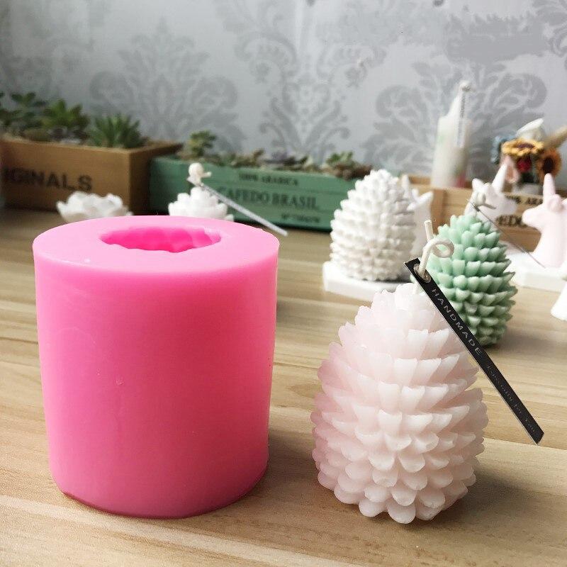 3D Kiefernzapfen Silikon Kerzenform Bienenwachs Kiefernzapfen Kerzenherstellung Form DIY Handgemachte Aromatherapie Kerzen