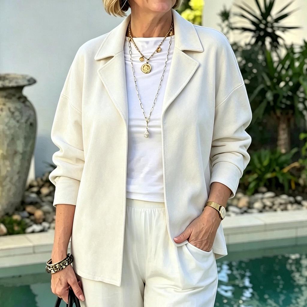 Women's Casual Color Long Sleeve Jacket