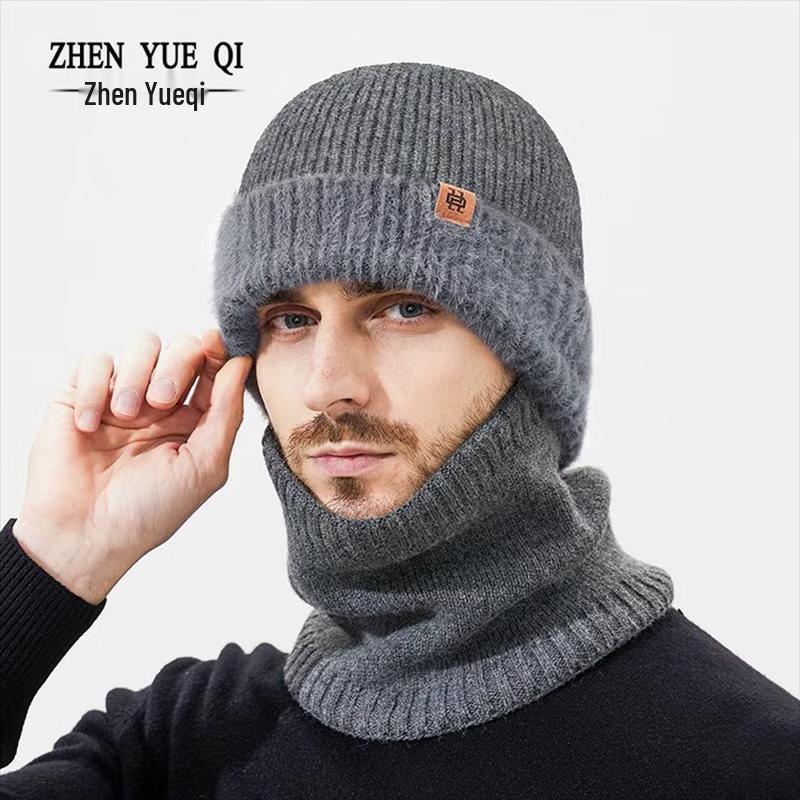 Faux Mink Lined Winter Knit Hat and Scarf Collection