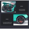 1/24 Lamborghini Revuelto Alloy Sports Car Model Diecast Metal Toy Racing Super Car Vehicles Model Sound and Light Simulation Childrens Gift