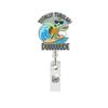 Goose Badge Reel Funny Retractable Id Holder Acrylic Badge Reel Glitter Doctor Id Badge Holder For Key Card Holder Teachers