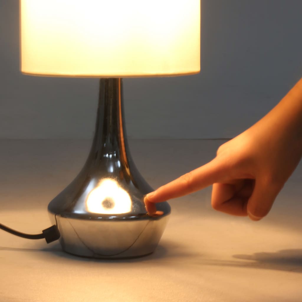 Table Lamps 2 pcs Touch Sensor White E14