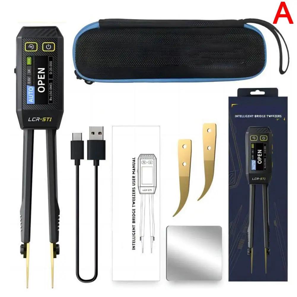 LCR-ST1 Bridge Tweezers LCR SMD Tester Resistance Tools Measurement Continuity Inductance Diode Capacitance Meters M6V7