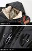 YoniStar Down Plus Size Coat Long Adjustable and Comfortable Men's Jacket, (5XL-11XL), Length, Padded, Hood, Lightweight, Warm, (7XL, Black)