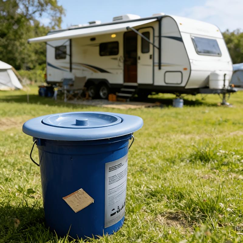 

1PC Portable Camping Toilet Seat - Easy To Install, Hygienic And Durable, Suitable For Outdoor Use And Camping. Flexible Structure, No Power Required синій