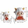 Resin Year of The Goat Ornament Cute Design Mascot Ornament Zodiac Figurines  Spring Festival