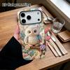 Phone Case: 2D Flat, Suitable for iPhone 18 17 16 15 14 13 12Pro Protective Case, Plush Owl, Perfect Christmas and Halloween Holiday Gift
