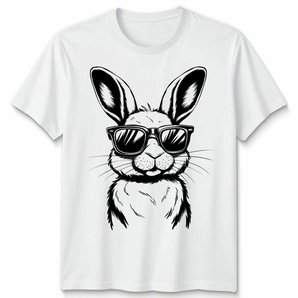 Funny Bunny Face Sunglasses Rabbit Easter Day Unisex Tshirt Gift