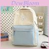Japanese Starry Backpack With Geometric Pattern For Daily Use And School Commuting