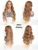 Synthetic Wig Long Ombre Blonde Wavy Wig for Women  Middle Part Wavy Wig Natural Looking Wig for Daily Party Use (Ombre Blonde)