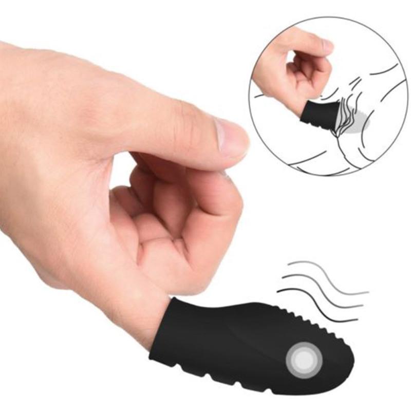 Silicone Finger Banger Massager Vibrator Stimulator Fingering Sex Toy for Women Couples