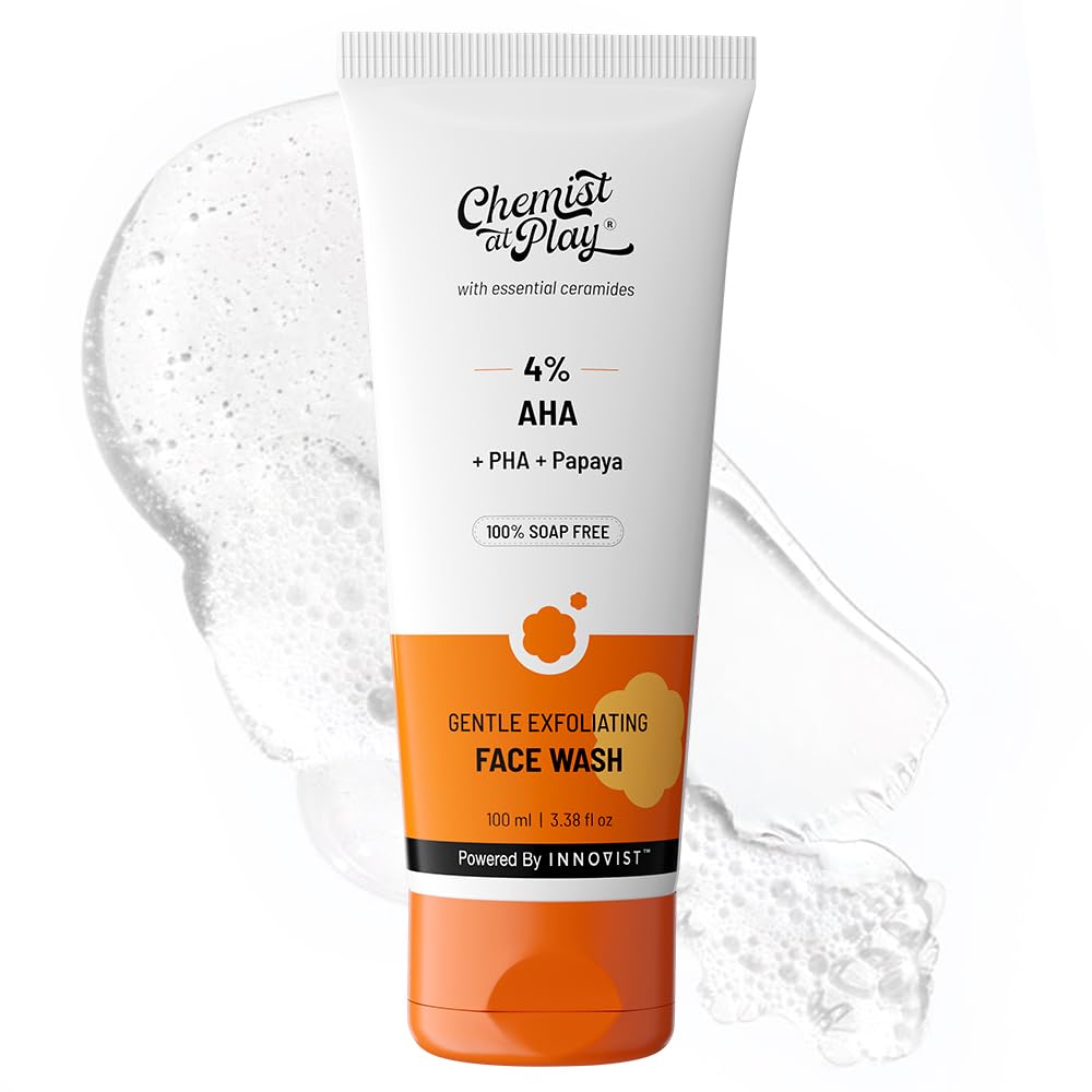 

Chemist At Play Gentle Exfoliating Face Wash Daily Use For All Skin Types Soap Free Cleanser 100 ml