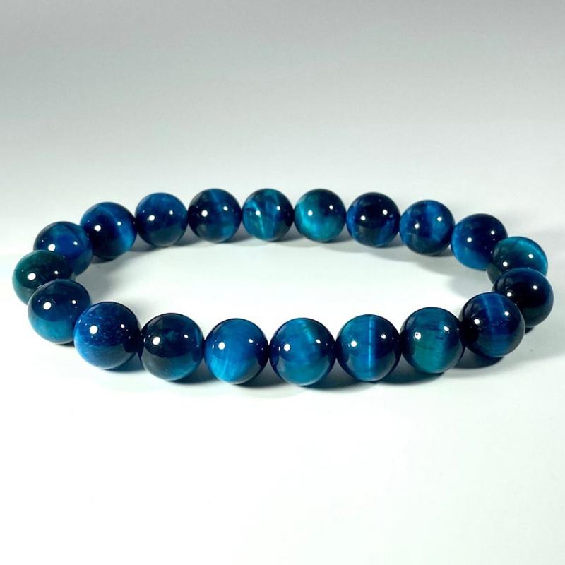 Trendy Blue Apatite Handmade Beaded Stone Bracelet For Women Men Gemstone Bracelets Boss Day Scene Employee Appreciation Gifts
