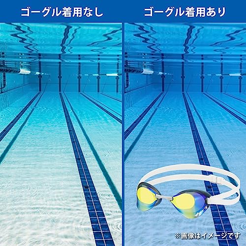 [View] Blade Competitive Swimming Goggles WORLD AQUATICS Approved Racing Model Mirror SWIPE Anti-fog Clear Vision Just by Rubbing Non-cushion Fit