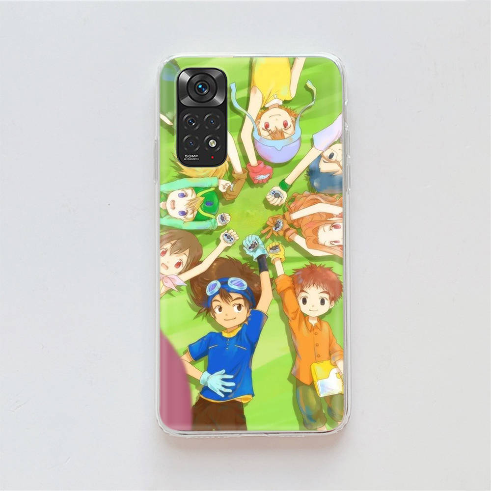 DT33 Digimon Case for Samsung A04 A14 A23 A34 A54 M23 M33 M52 M53 Realme 10 9 C30S C35 C55 VIVO Y02S Y21 Y33S Y51 X80 Pro Clear Cover