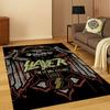 3D Slayer Heavy Metal Rock Band Schild Teppich Teppich für Schlafzimmer Wohnzimmer Sofa Fußmatte Heimdekoration, Kinder Spielbereich Teppich Rutschfest