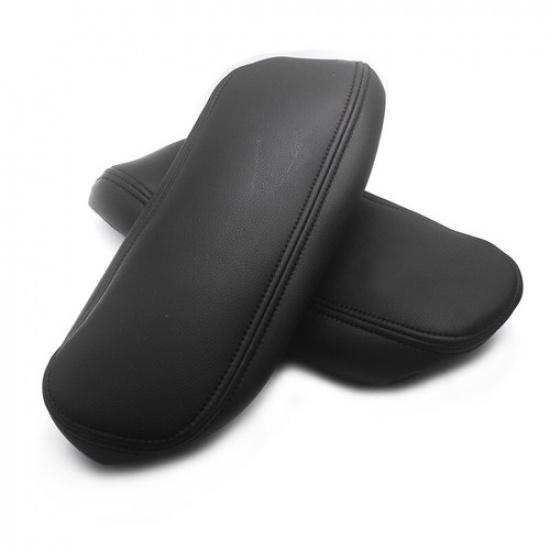 Left & Right Seat Armrest Handle Leather Cover Trim Fit For Ford F250 F350 XTL