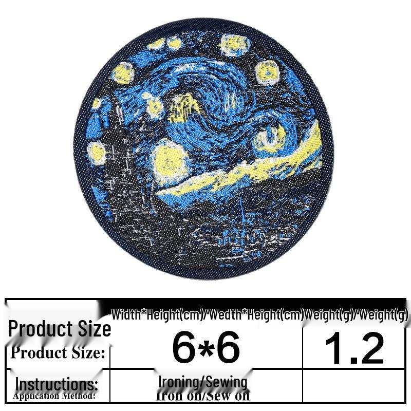 Junle Iron-On Woven Label & Cloth Patch Set