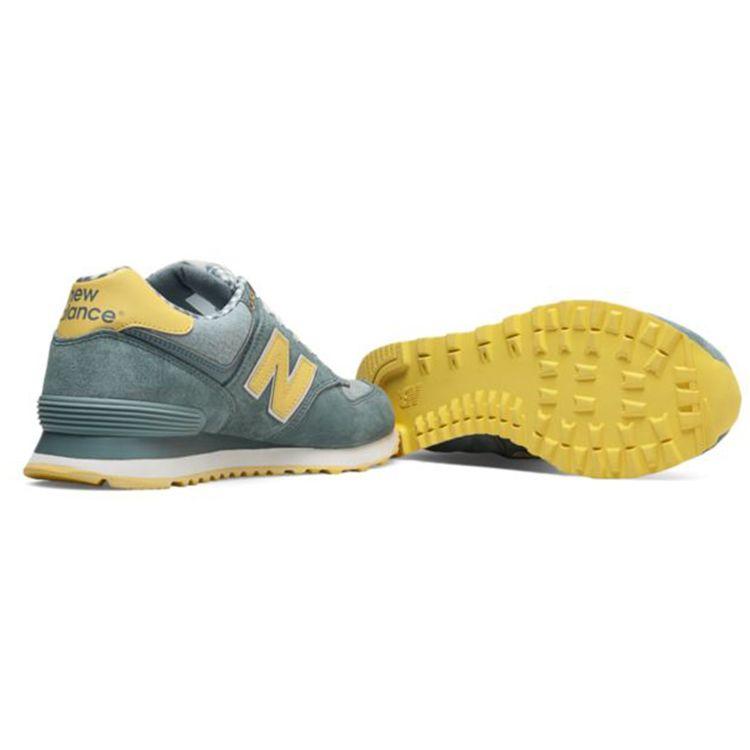 New Balance Men's 574 Chambray/Light Yellow Lifestyle Sneakers ML574VTS