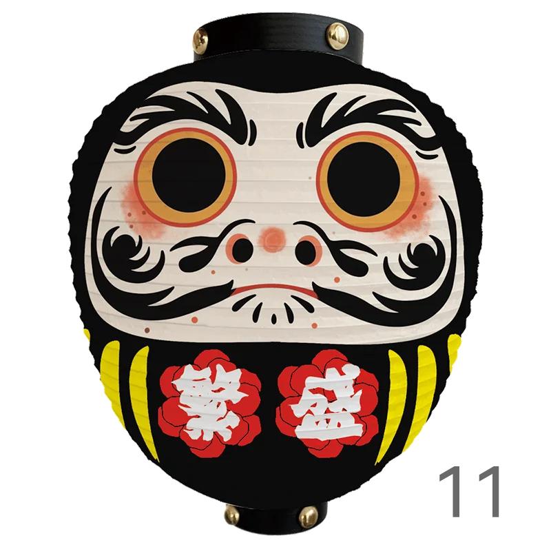 Japanese Style Cartoon Wish Dharma Hanging Lantern Japan Mascot Daruma Sushi Pub Bistro Restaurant Izakaya Decor Lantern