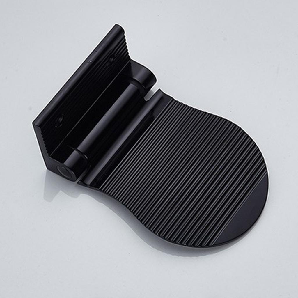 2Pcs Foldable Non-Slip Shower Foot Footrest Support For Bathroom, Made Of Aluminum Alloy
