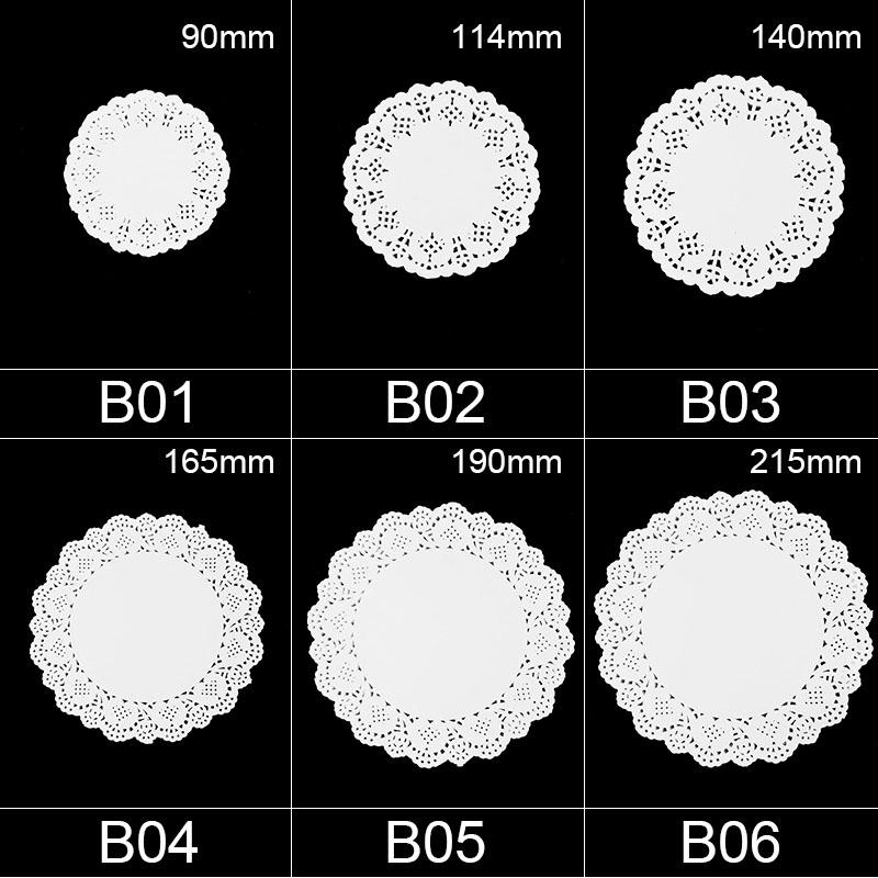100 Pezzi Sottobicchiere Bianco Traforato Rotondo Sottobicchiere per Tazza Carta Decorativa per Torta in Pizzo Per Matrimonio Festa Decorazione Tavola Articoli per la Cucina
