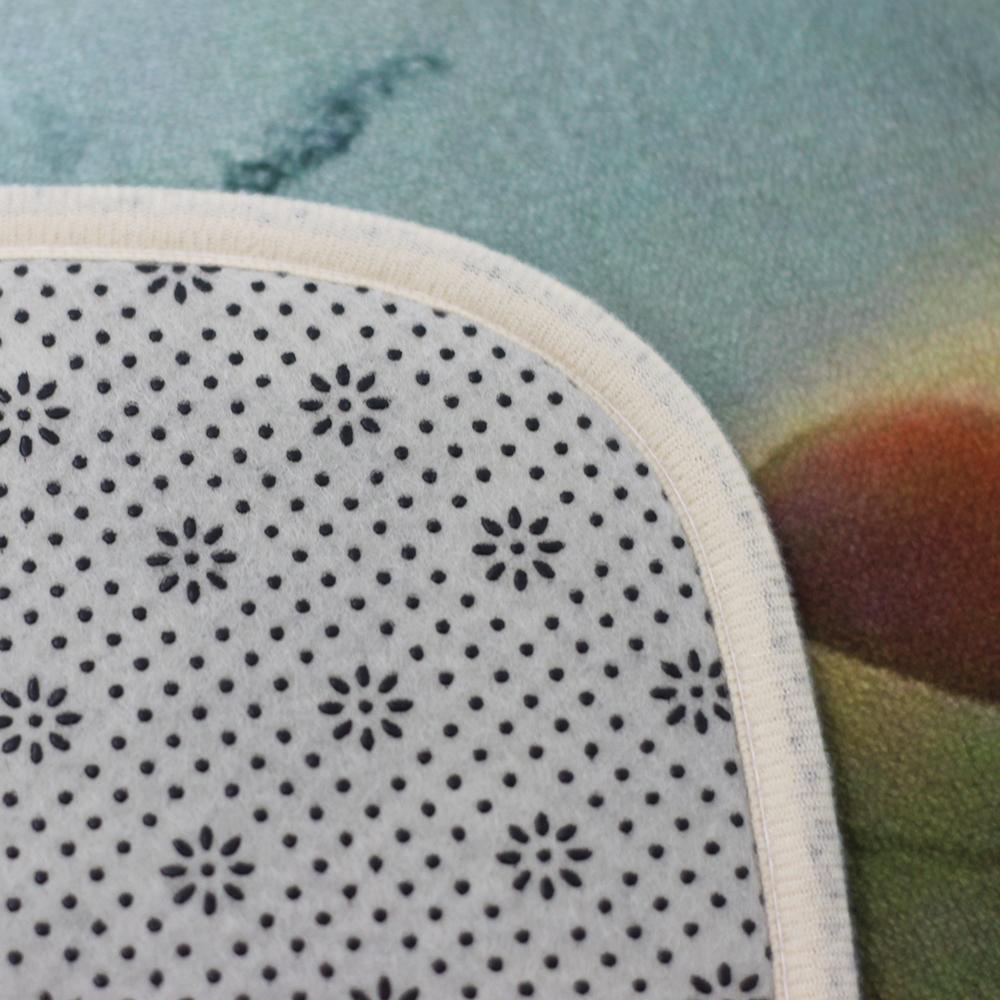 The American coastline pop pattern is suitable for non-slip rugs for living room, bedroom, kitchen, and hallway decoration