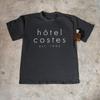 Retro Hotel Costes T-Shirt Men Women Minimalist Logo Print Cotton Short Sleeve Casual Streetwear Top