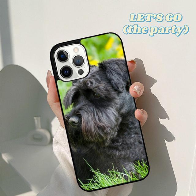 Autumu Miniature schnauzer puppy dog Phone Case Cover for iPhone 17 Air 16 16e 15 12 11 13 14 Pro Max Plus Coque