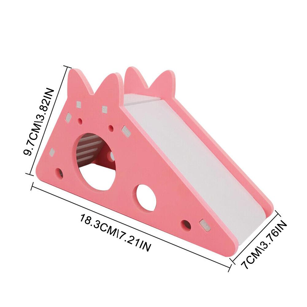 Funny Hamster Slide Toy Guinea Pig Assembled Slide Toys Chinchillas Hamster House Cage Breathable Hamster Accessories