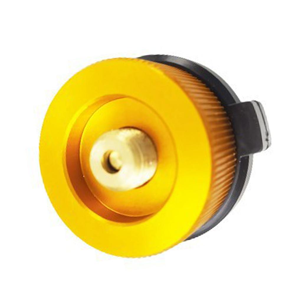 Camp Stove Gas Tank Converter Replacement Outdoor Aluminium Alloy Camping Grill Accessories Orange