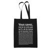 Tote Bag - PLANETEE - Coach Situation Femme Noir - Cotton - Black - Printed In France