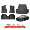 YZ For Hyundai Casper Elantra Ioniq 6 Kona Nexo Palisade Sonata Venue Car Trunk Mat Luggage Mat  TPE LHD Set Floor Liner Mat