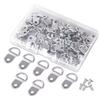 100Pcs Oil Painting Mirror Picture Frame Hanger, Round D Ring Buckle, Photo Wall Hook With Screws