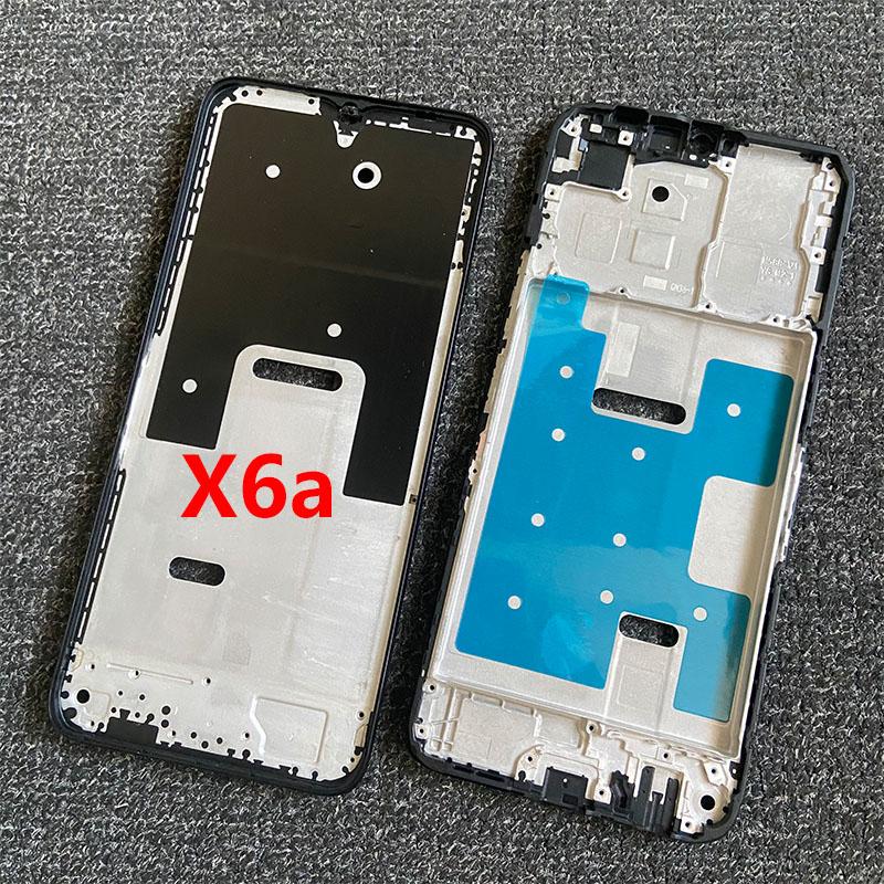 For Huawei Honor X5 Plus / X6a Middle Frame Front LCD Frame Bezel Plate Housing Replacement WOD-LX1 WOD-LX2 WOD-LX3