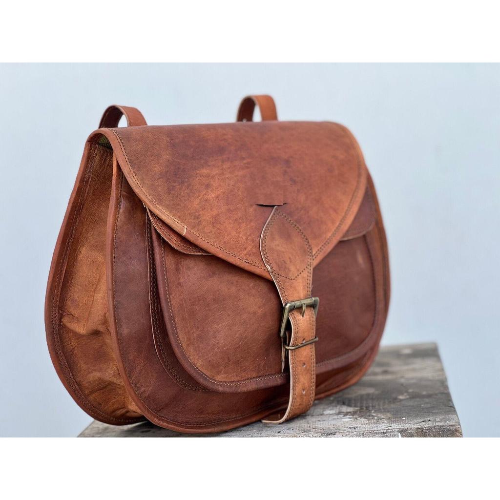 13" Leather Trunk Motorcycle Combo Saddle 3 Bags Saddlebag Luggage 3 Side Bag