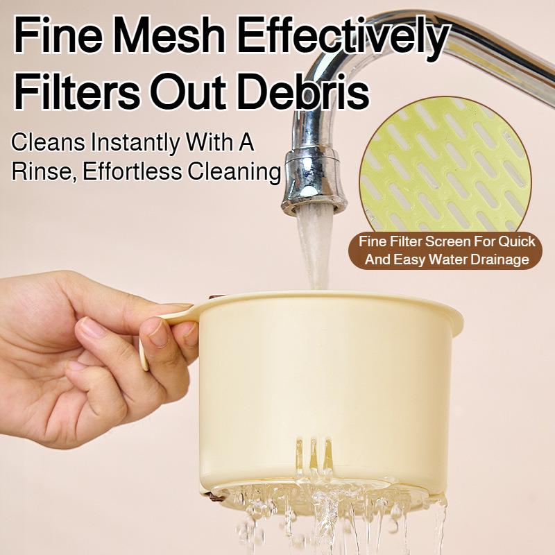 Kitchen Hangable Water Filter Basket Separate Storage Shelf Sink Drainage Basket