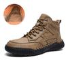 Handmade Genuine Leather Boots Men Shoes Comfortable Ankle Boots For Men Casual Shoes Outdoor Tooling Shoes