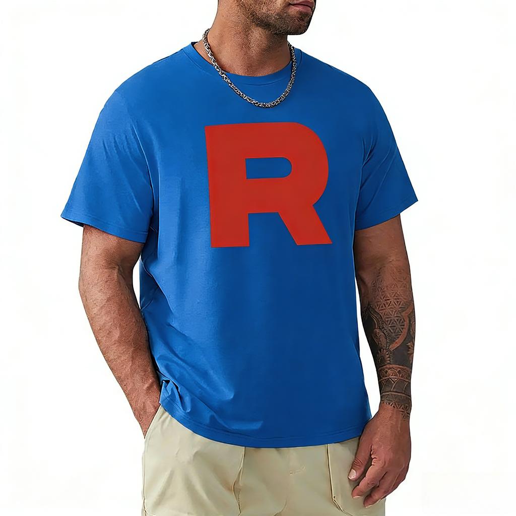 Animation and comics Logo Printed TShirt Summer Mens and Womens Plus Size Harajuku Trend Loose Casual Short Sleeve Top